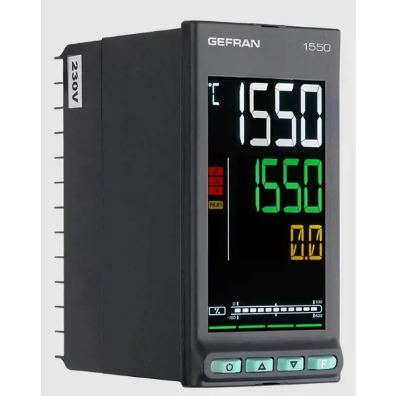 GEFRAN 1550 PID regulátor a programátor, 1/8 DIN