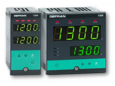 Konfigurovateľný regulátor s voliteľným vstupom Gefran 1200/1300